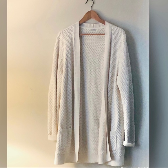 L.L. Bean Sweaters - L.L. Bean Long Rib Stitch Open Front Cardigan-XL